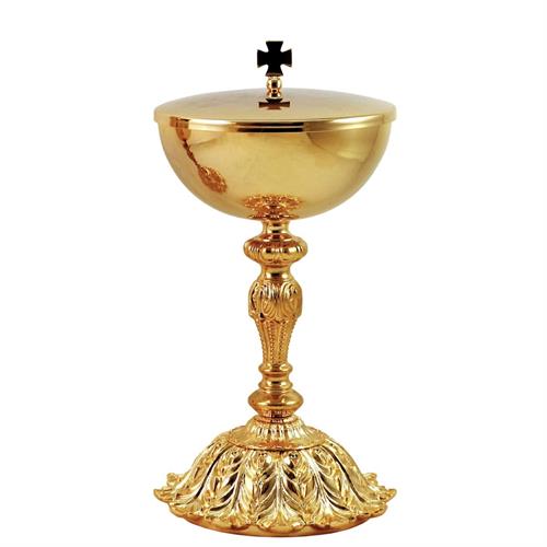 GOLD PLATED FLOWER STYLE CIBORIUM
