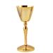 GOLD PLATED CHALICE  WITH SIMPLE STEM KNOT