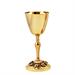GOLD PLATED CHALICE WITH GRAPE AND VINE BASE