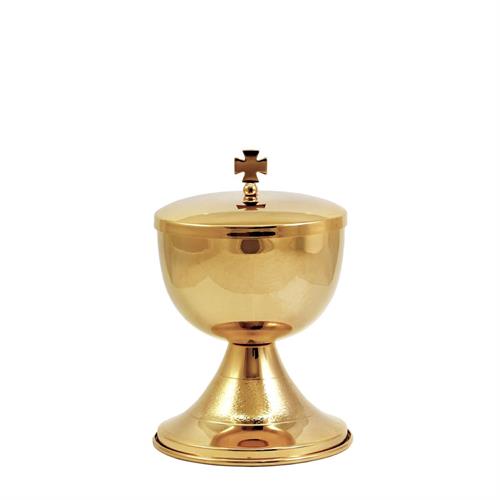 GOLD PLATED BRASS CIBORIUM  Ø 10 cm.