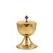 GOLD PLATED BRASS CIBORIUM  Ø 10 cm.