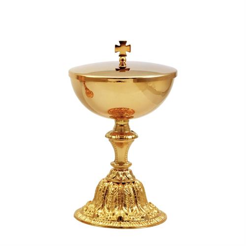CIBORIUM  WITH CAST BASE AND KNOT