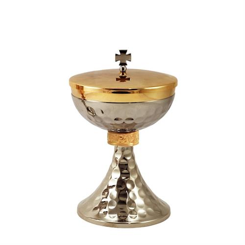 PISSIDE BICOLORE CON MARTELLATURA E NODO DORATO