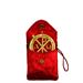 RED SATIN PYX CASE WITH ENAMELLED PYX