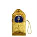 YELLOW SATIN PYX CASE WITH ENAMELLED PYX