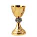 GOLD PLATED CHALICE  WITH WHEAT EARS OF WHEAT KNOT