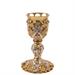 CALICE DORATO CON DECORO BAROCCO ARGENTATO