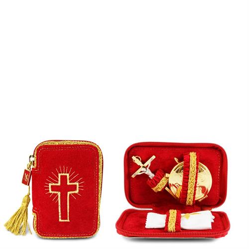 ASTUCCIO PORTAVIATICO CON CROCE RICAMATA